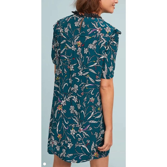 Anthropologie Vineet Bahl Ines Floral Tunic Dress Size Small‎ Mini Shift Floral - Picture 4 of 9